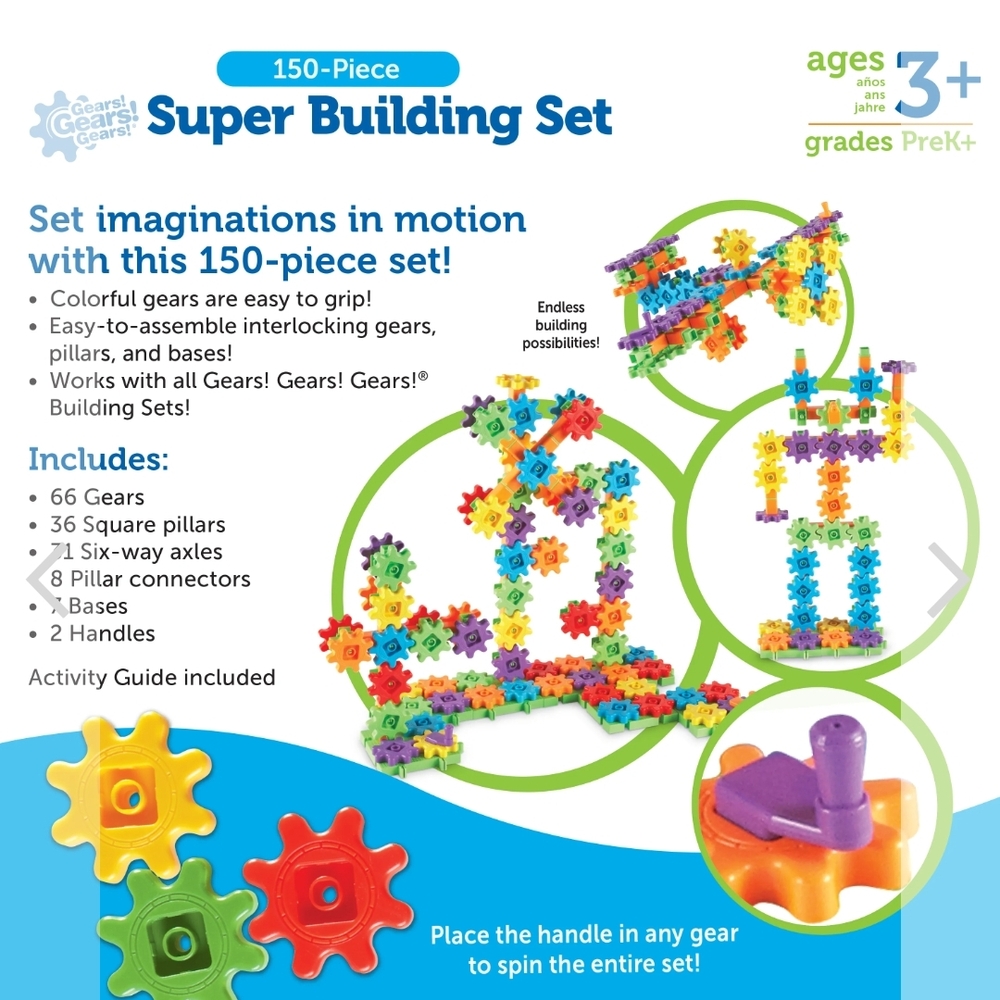 2 Sets Combined- Learning Resources GEARS!GEARS!GEARS! Set